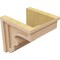 Ekena Millwork 10"W x 10"D x 10"H Wide Highland Rough Cedar Woodgrain TimberThane Corbel, Primed Tan CORUR10X10X10HLDRCPR - alternate 6